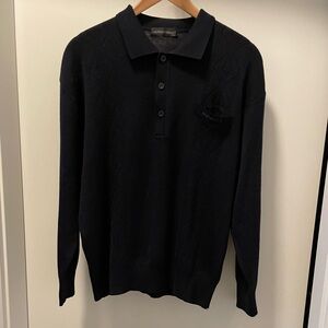 Alfredo Versace Navy Polo Shirt
